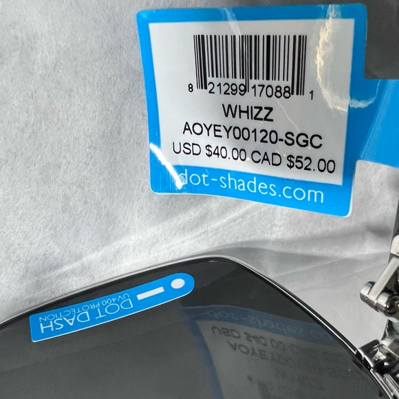 Dot Dash Unisex Whizz Sunglasses
NWT SILVER-One Size - Picture 6 of 11